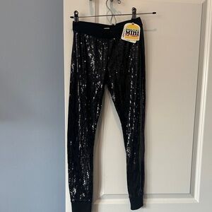 Harajuku Lovers Shiny Black Kids Leggings